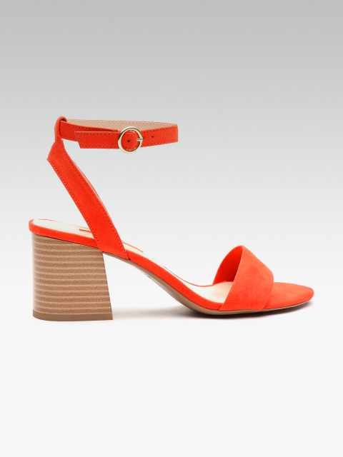 

DOROTHY PERKINS Women Orange Solid Heels