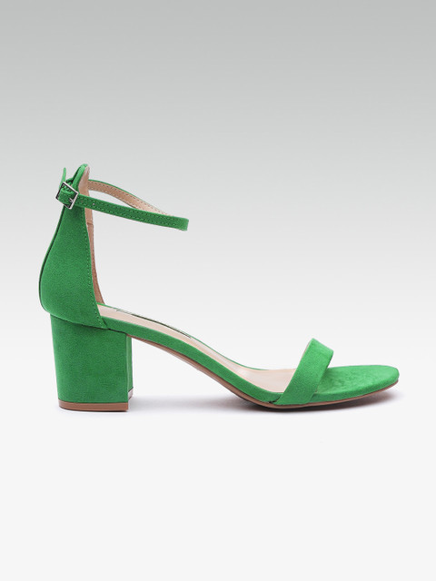 

DOROTHY PERKINS Women Green Solid Heels