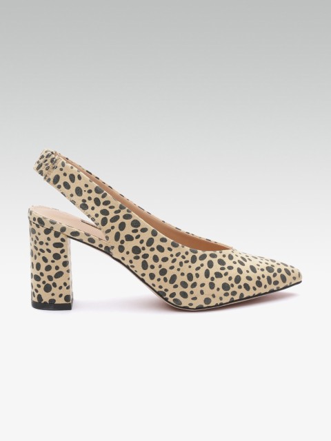 

DOROTHY PERKINS Women Brown Cheetah Print Pumps