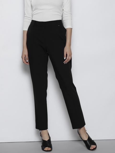 

DOROTHY PERKINS Women Black Slim Fit Solid Formal Trousers