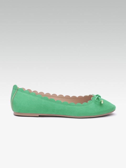 

DOROTHY PERKINS Women Green Solid Ballerinas