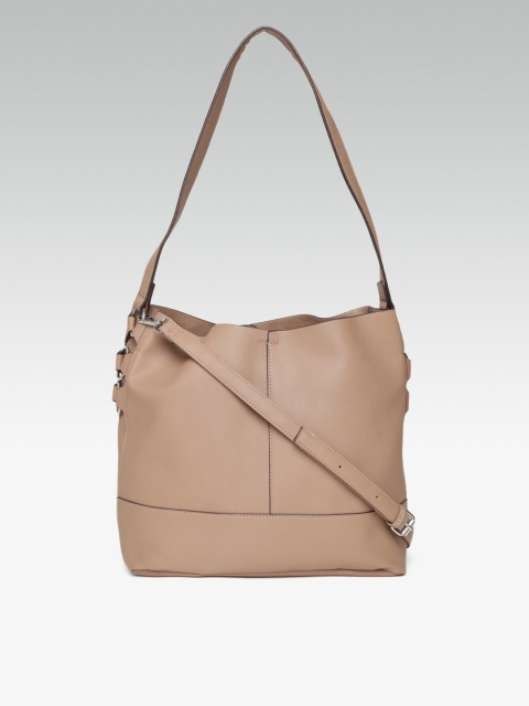 

DOROTHY PERKINS Beige Solid Hobo Bag