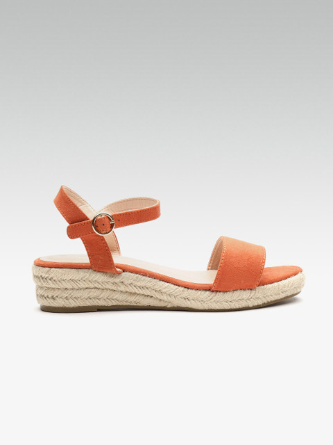 

DOROTHY PERKINS Women Orange Solid Wedges
