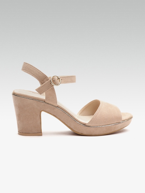 

DOROTHY PERKINS Women Peach-Coloured Solid Heels