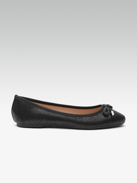 

DOROTHY PERKINS Women Black Textured Ballerinas
