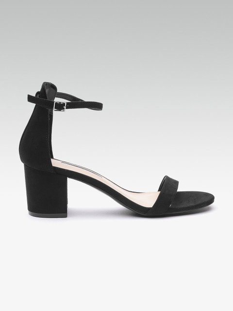 

DOROTHY PERKINS Women Black Solid Mid-Top Heels