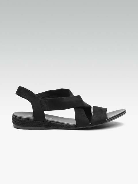 

DOROTHY PERKINS Women Black Solid Open Toe Flats