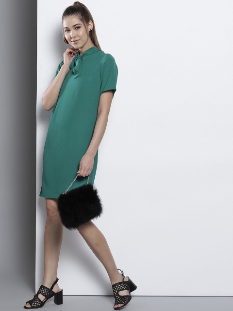 

DOROTHY PERKINS Women Green Solid Shift Dress