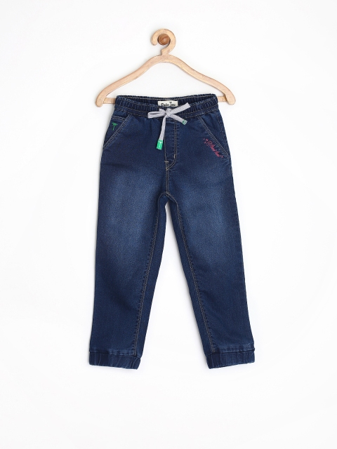 

Gini & Jony Palm Tree Girls Blue Stretchable Jeans