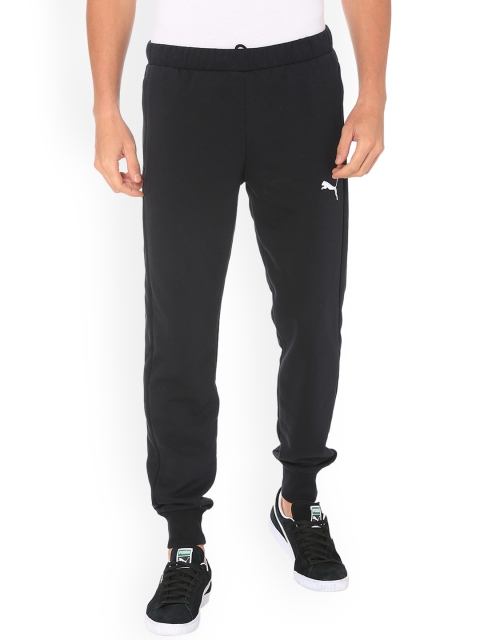 

Puma Men Black Solid Straight-Fit Joggers