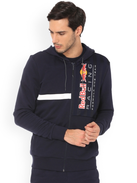 

PUMA Motorsport Men Navy Blue RBR Logo NIGHT SKY Hooded Sweat Jacket