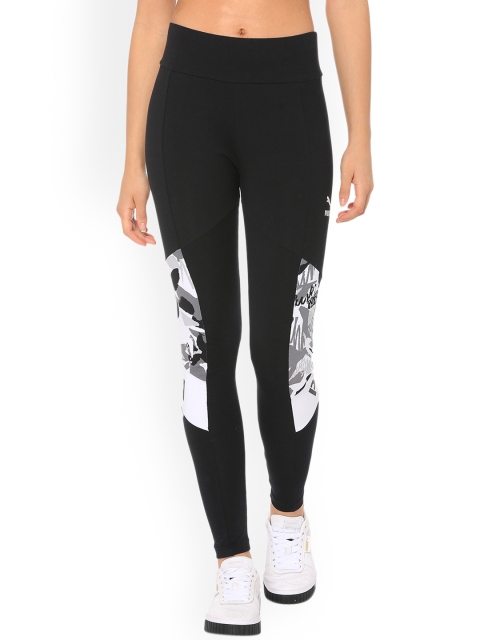 

Puma Women Black Solid PUMA XTG Legging Tight