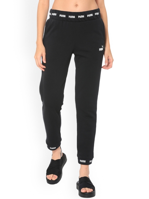 

Puma Women Black Solid Straight-Fit Joggers