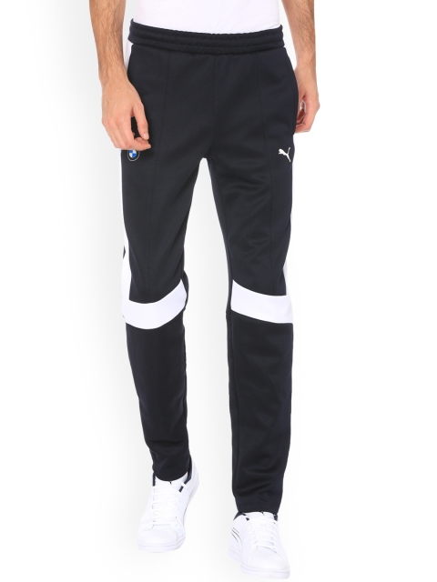 

Puma Men Navy Blue Solid Straight-Fit Track Pants