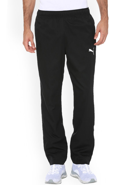 

Puma Men Black Solid Straight-Fit Track Pants