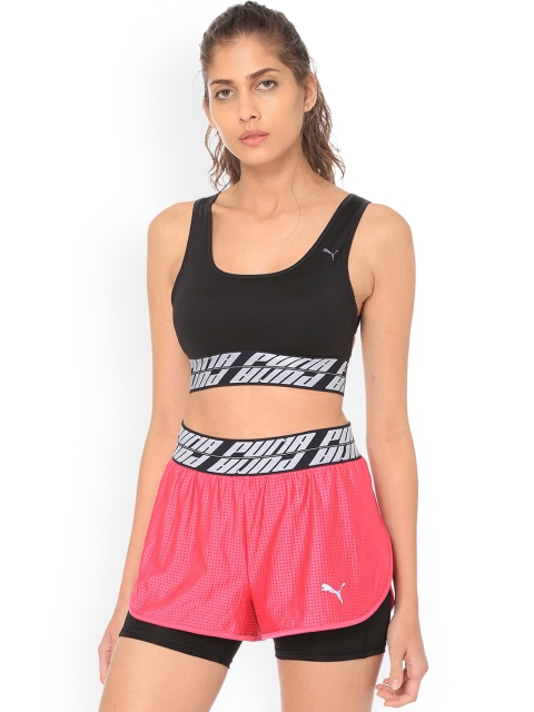 

Puma Black Solid Non-Wired Lightly Padded Sports Bra 51770101