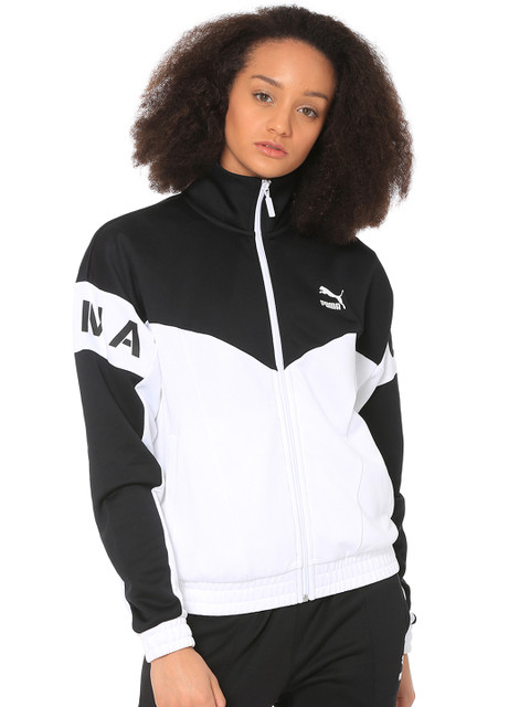 

Puma Women White & Black Colourblocked Sporty PUMA XTG 94 Jacket