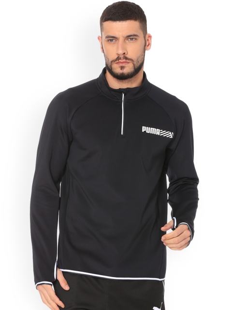 

Puma Men Black Solid Sweatshirt