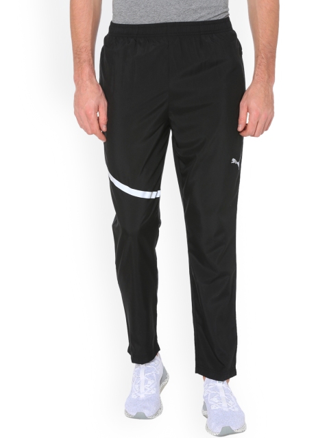 

Puma Men Black Solid Straight-Fit Trackpant