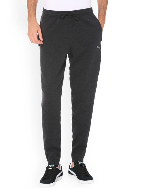 

Puma Men Black Solid Straight-Fit Track Pants
