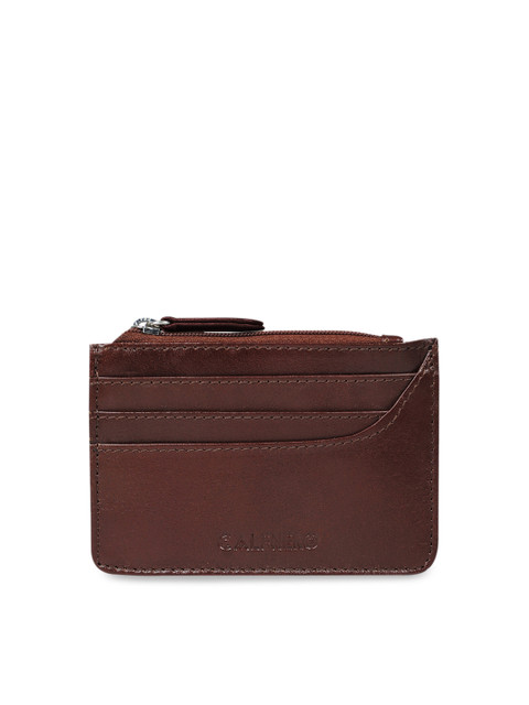 

CALFNERO Unisex Brown Solid Card Holder
