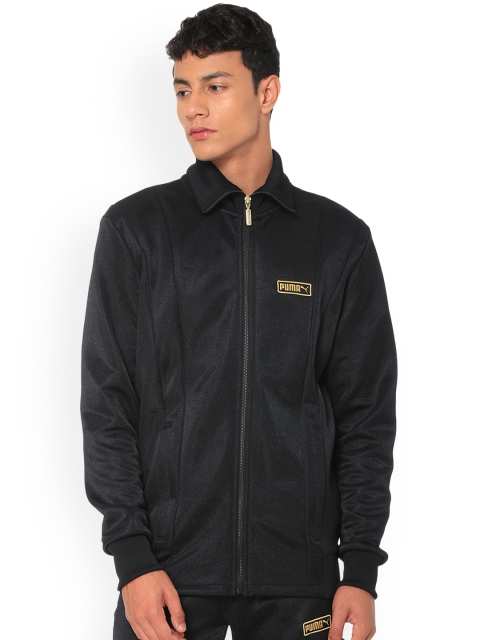 

Puma Men Black Solid Sporty T7 Spezial Jacket