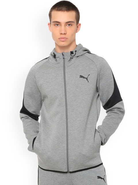 

Puma Men Grey Solid Evostripe Sporty Jacket