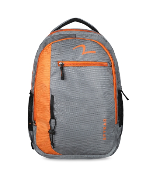 

SPYKAR Men Orange Solid Backpack