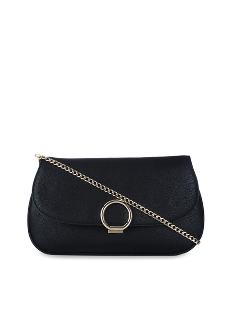 

Forever New Black Solid Clutch