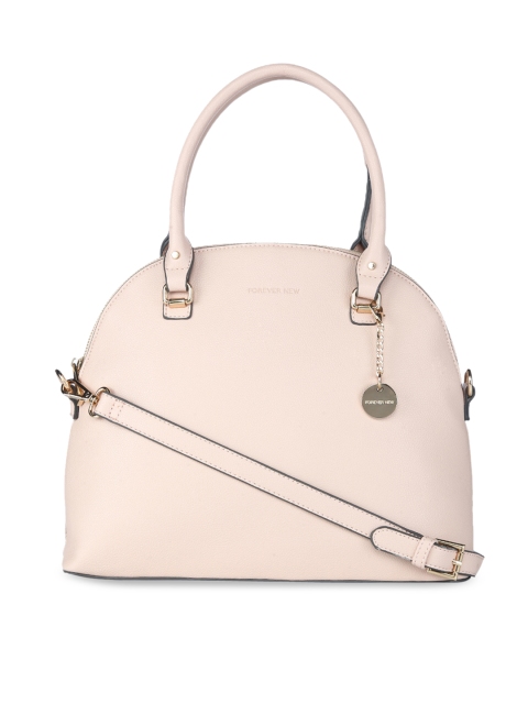 

Forever New Pink Solid Handheld Bag
