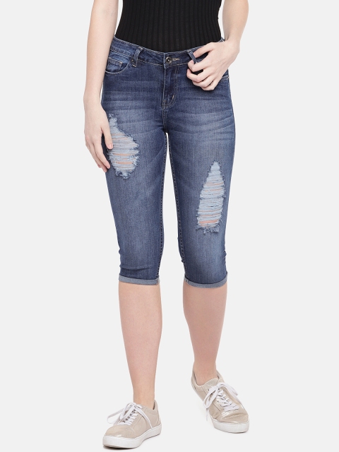 

Globus Women Blue Skinny Fit Mid-Rise Mildly Distressed Jeans