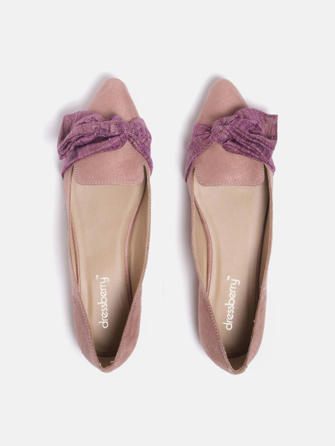 

DressBerry Women Dusty Pink Solid Ballerinas