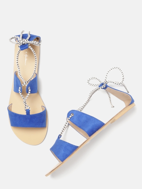 

Mast & Harbour Women Blue Solid Flats