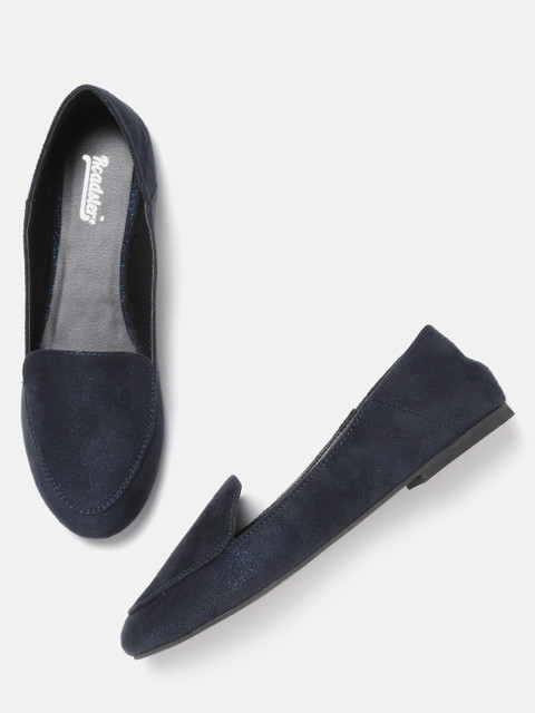 

Roadster Women Navy Blue Solid Ballerinas