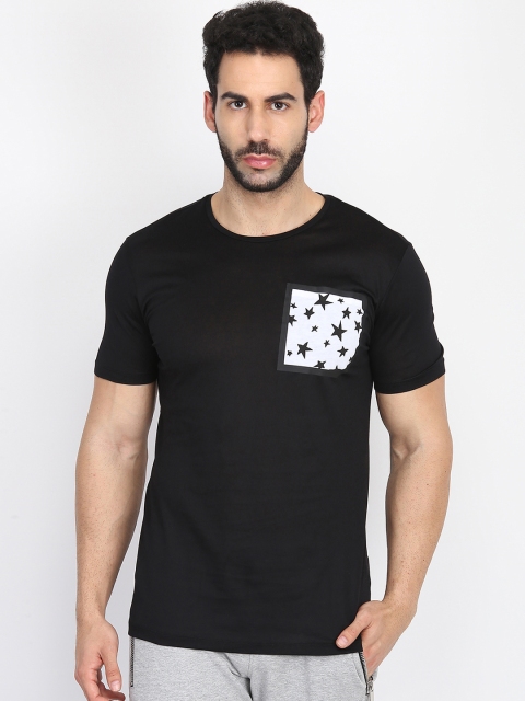 

Antony Morato Men Black Solid Round Neck T-shirt