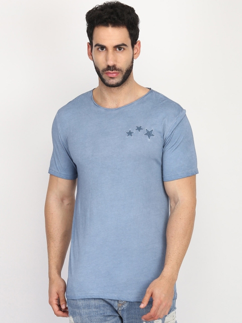 

Antony Morato Men Blue Solid Round Neck T-shirt