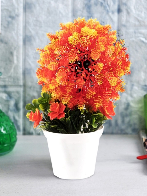 

SWHF Orange & White Artificial Plant with Pot