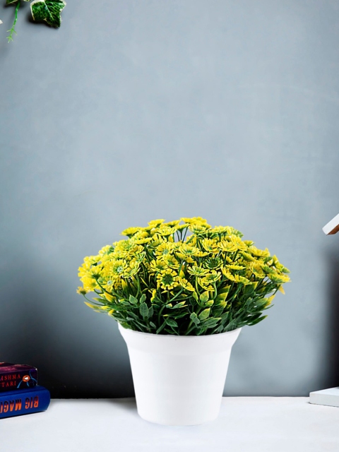 

SWHF Green & White Artificial Plant with Pot