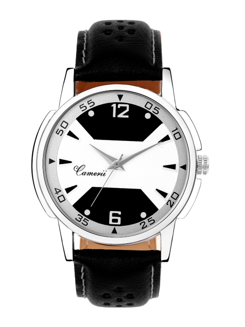 

Camerii Men White & Black Analogue Watch WM317