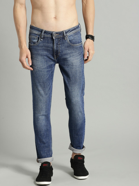 

Roadster Men Blue Skinny Fit Mid-Rise Clean Look Stretchable Jeans