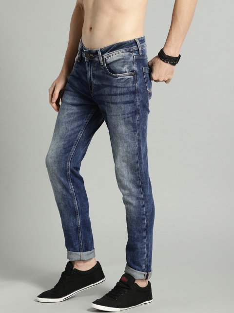 

The Roadster Lifestyle Co Men Blue Skinny Fit Mid-Rise Clean Look Stretchable Jeans