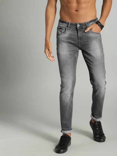 

Roadster Men Grey Skinny Fit Mid-Rise Clean Look Stretchable Jeans