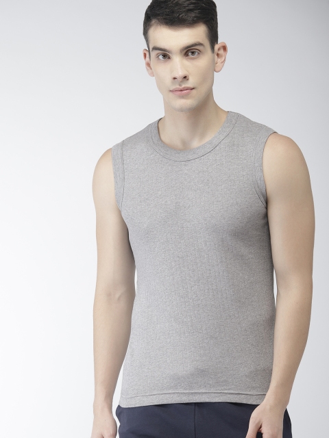 

Levis Men Grey Melange Self-Striped Basic Innerwear Vest VT-100CA-1PK-STYLE-014-69