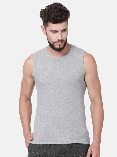 

Levis Men Grey Melange Solid Pure Cotton Innerwear Vest VT-100CA-1PK-STYLE-014-68