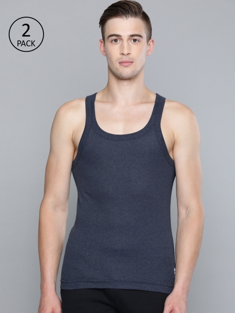 

Levis Men Pack Of Two Navy Blue Solid Innerwear Vests VT-100CA-2PK-STYLE-015-418