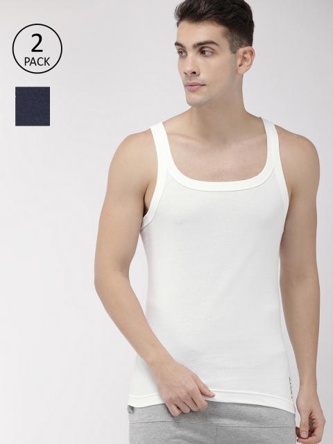 

Levis Pack of 2 Solid Basic Innerwear Vest VT-100CA-2PK-STYLE-015-422, White