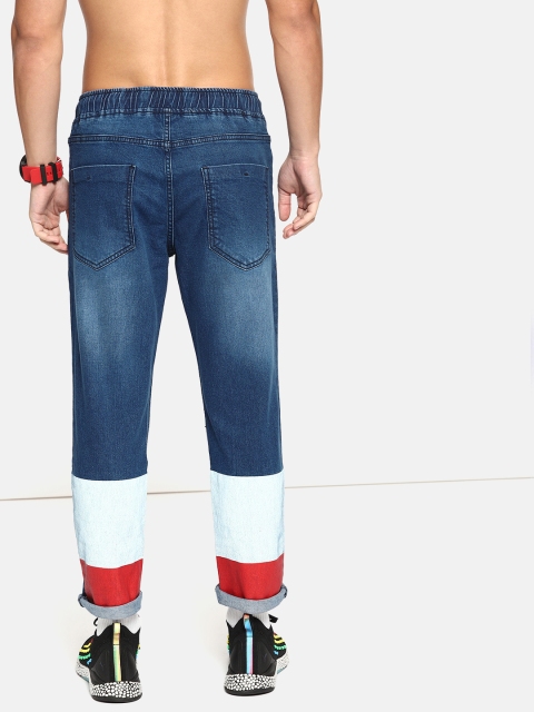 

Kook N Keech Men Blue Slim Jogger Fit Mid-Rise Clean Look Stretchable Jeans