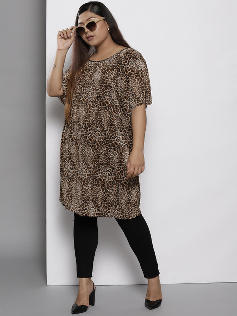 

DOROTHY PERKINS Women Beige Printed A-Line Top