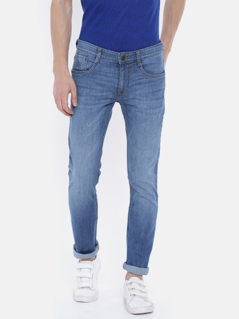 

Parx Men Blue Slim Taper Fit Mid-Rise Clean Look Stretchable Jeans