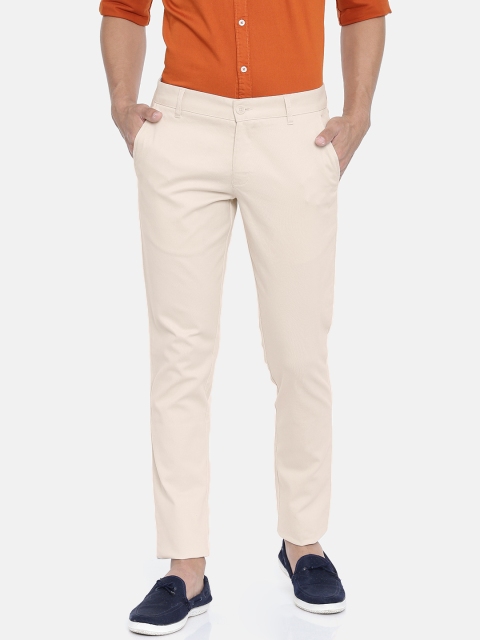 

Parx Men Beige Original Slim Fit Solid Regular Trousers